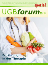 UGBforum spezial Ernährung in der Therapie