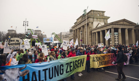 Tausende demonstrieren in Berlin f&uuml;r die Agrarwende