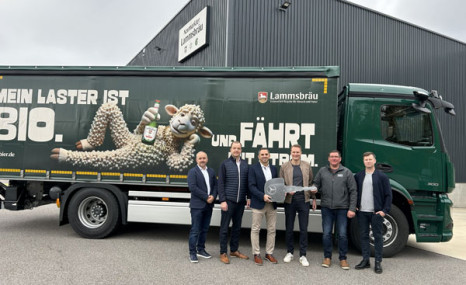 Lammsbräu bringt ersten E-LKW auf die Straße