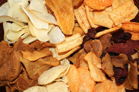 Auch Bio-Gemüsechips enthalten viel Fett