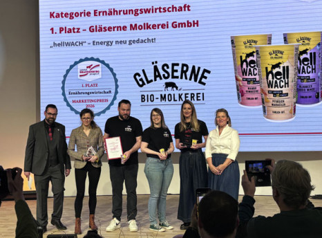 Gl&auml;serne Molkerei gewinnt pro-agro-Marketingpreis