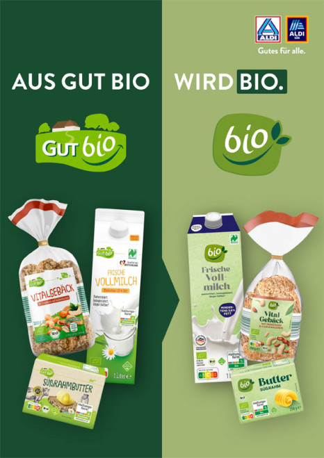 Aldi erneuert Bio-Eigenmarke