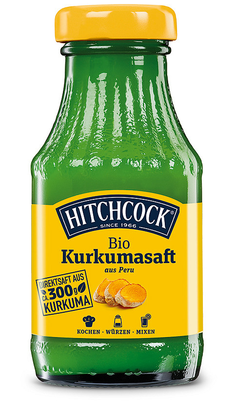 Hitchcock launcht Trend-Gewürz Kurkuma als Bio-Direktsaft