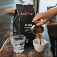 Mount Hagen Espresso, 1000 g ganze Bohne