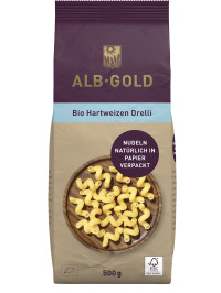 ALB-GOLD Bio Hartweizen Pasta Drelli 8 x 500 g
