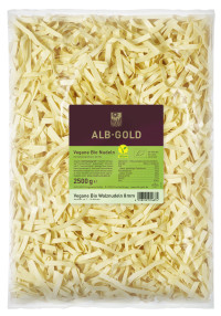 ALB-GOLD vegane Bio Walznudeln 8mm gerillt 3 x 2,5 kg