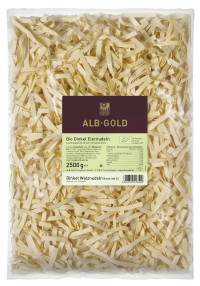 ALB-GOLD Bio Dinkel Walznudeln mit Ei 3 x 2,5 kg