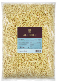 ALB-GOLD Bio Hartweizen Pasta Bauernspätzle ohne Ei 4 x 2,5 kg