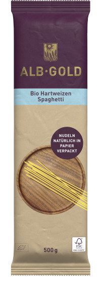 ALB-GOLD Bio Hartweizen Pasta Spaghetti 12 x 500 g