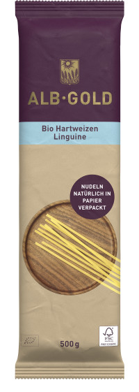 ALB-GOLD Bio Hartweizen Pasta Linguine 12 x 500 g