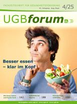 UGBforum 4/25: Besser essen – klar im Kopf